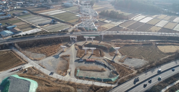 1공구 두산중공업(주)는 본선 2.8km를 신설한다. /한국도로공사