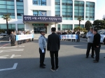 사천경찰서는 지난 24일 출근시간 대 청렴동아리 ‘파도소리’ 회원 20여명이 참석하여 음주운전 등 의무위반 근절을 위한 캠페인을 실시했다.