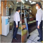 김해 어방동에 위치한 '가야마루' 한정식 음식점에 비치된 천연 방역소독기·열화상 발열체크기