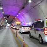 하동경찰서는 터널 내 비상상황 발생에 대비 유관기관과 합동 훈련(FTX)을 실시했다./하동경찰서